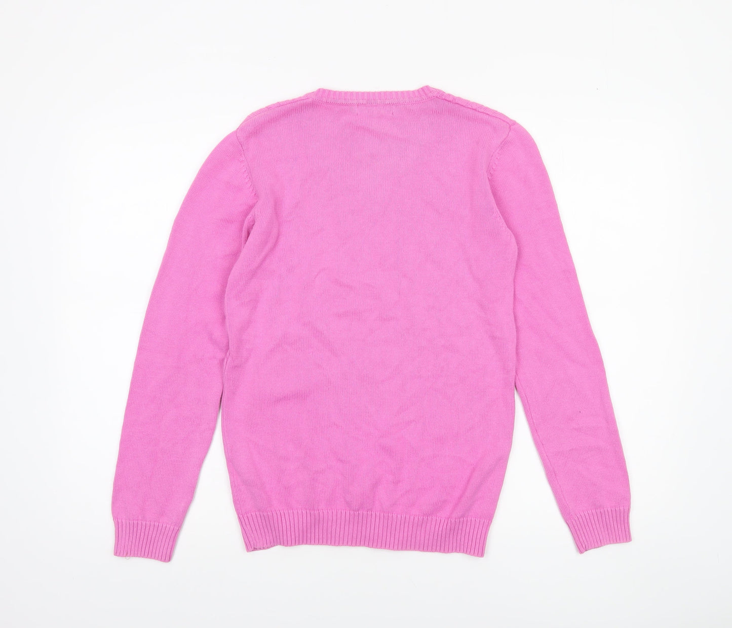 Womens UK Size S Tulchan Pink Pullover Jumper