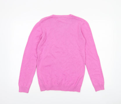 Womens UK Size S Tulchan Pink Pullover Jumper