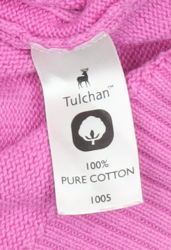 Womens UK Size S Tulchan Pink Pullover Jumper