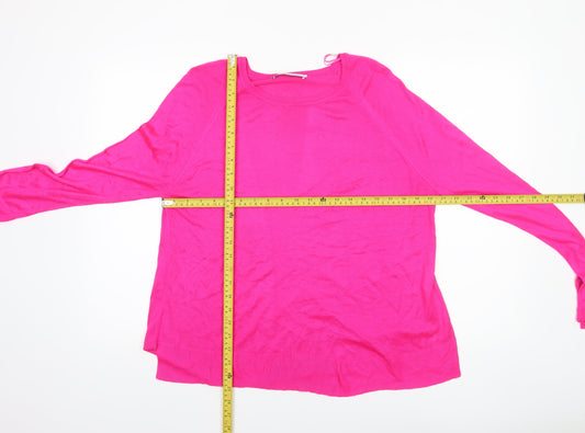 Womens UK Size S Zara Pink Pullover Jumper