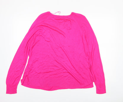 Womens UK Size S Zara Pink Pullover Jumper