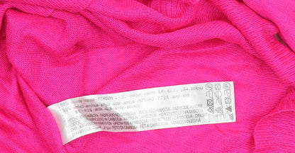 Womens UK Size S Zara Pink Pullover Jumper