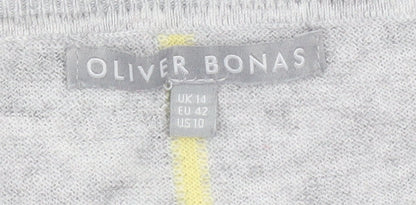 Womens UK Size 14 Oliver Bonas Grey Pullover Jumper