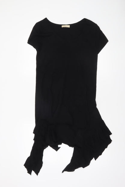 Womens UK Size 14 Oui Black Tunic Jumper