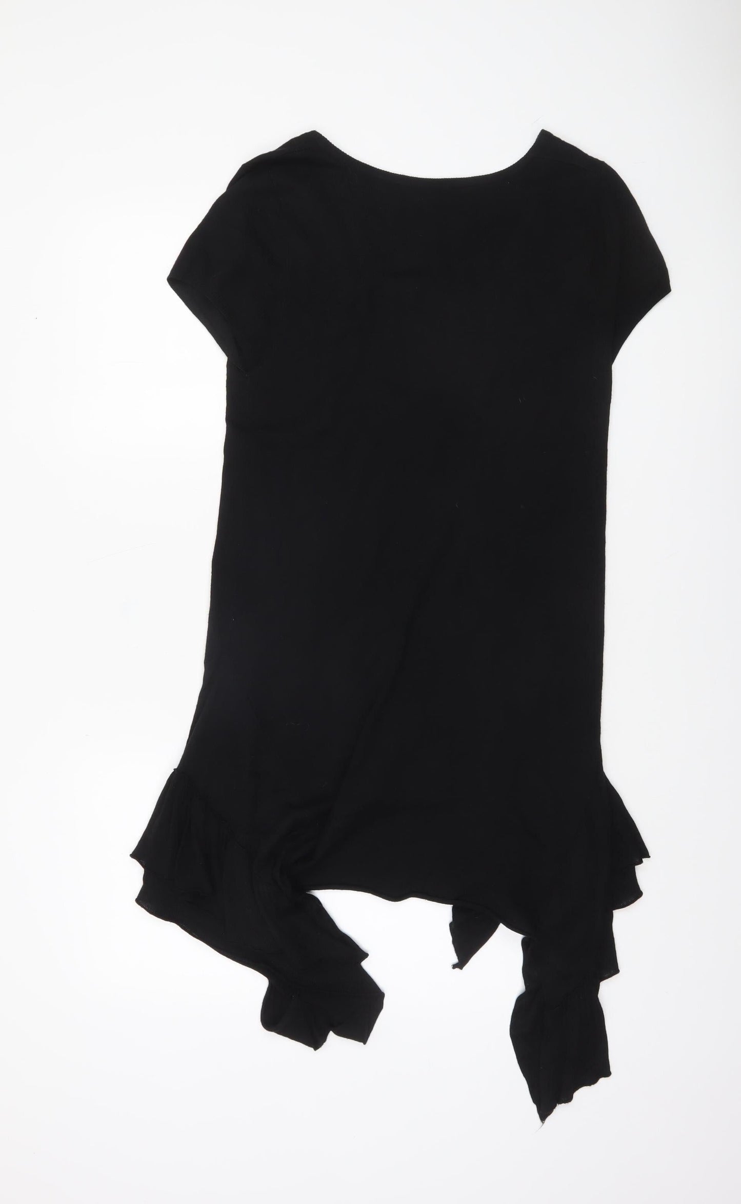 Womens UK Size 14 Oui Black Tunic Jumper