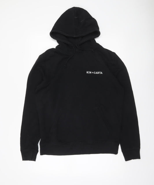 Mens UK Size M Stanley/Stella Black Pullover Hoodie