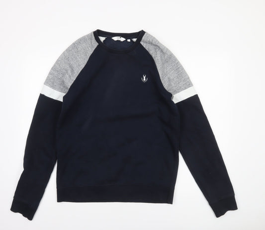 Mens UK Size M NEXT Blue Pullover Sweatshirt