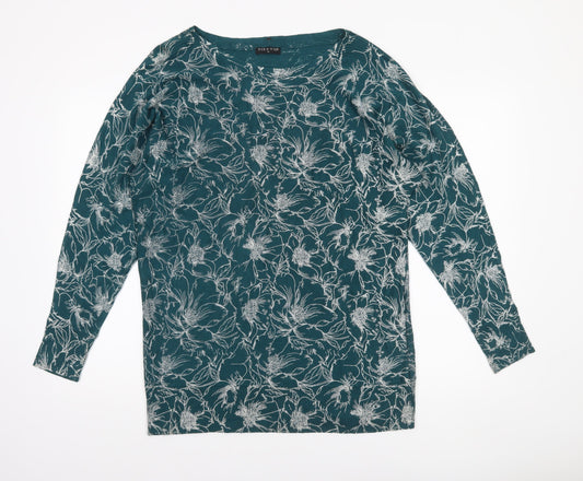 Womens UK Size M VIZ-A-VIZ Green Pullover Jumper