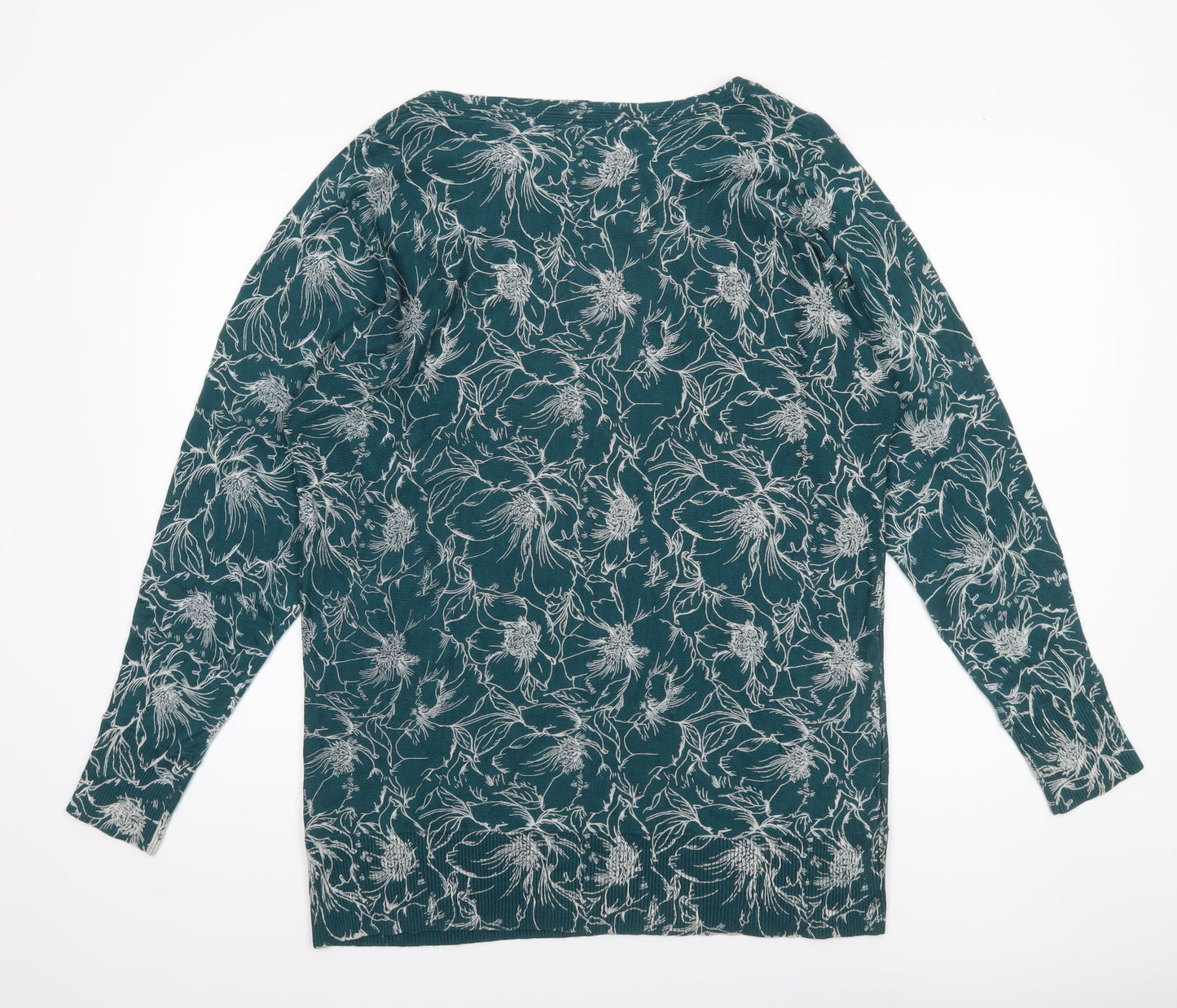 Womens UK Size M VIZ-A-VIZ Green Pullover Jumper