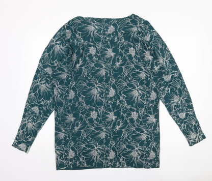 Womens UK Size M VIZ-A-VIZ Green Pullover Jumper