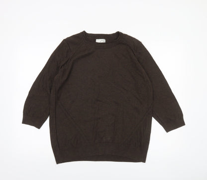 Womens UK Size 18 John Rocha Brown Pullover Jumper