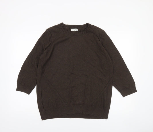 Womens UK Size 18 John Rocha Brown Pullover Jumper