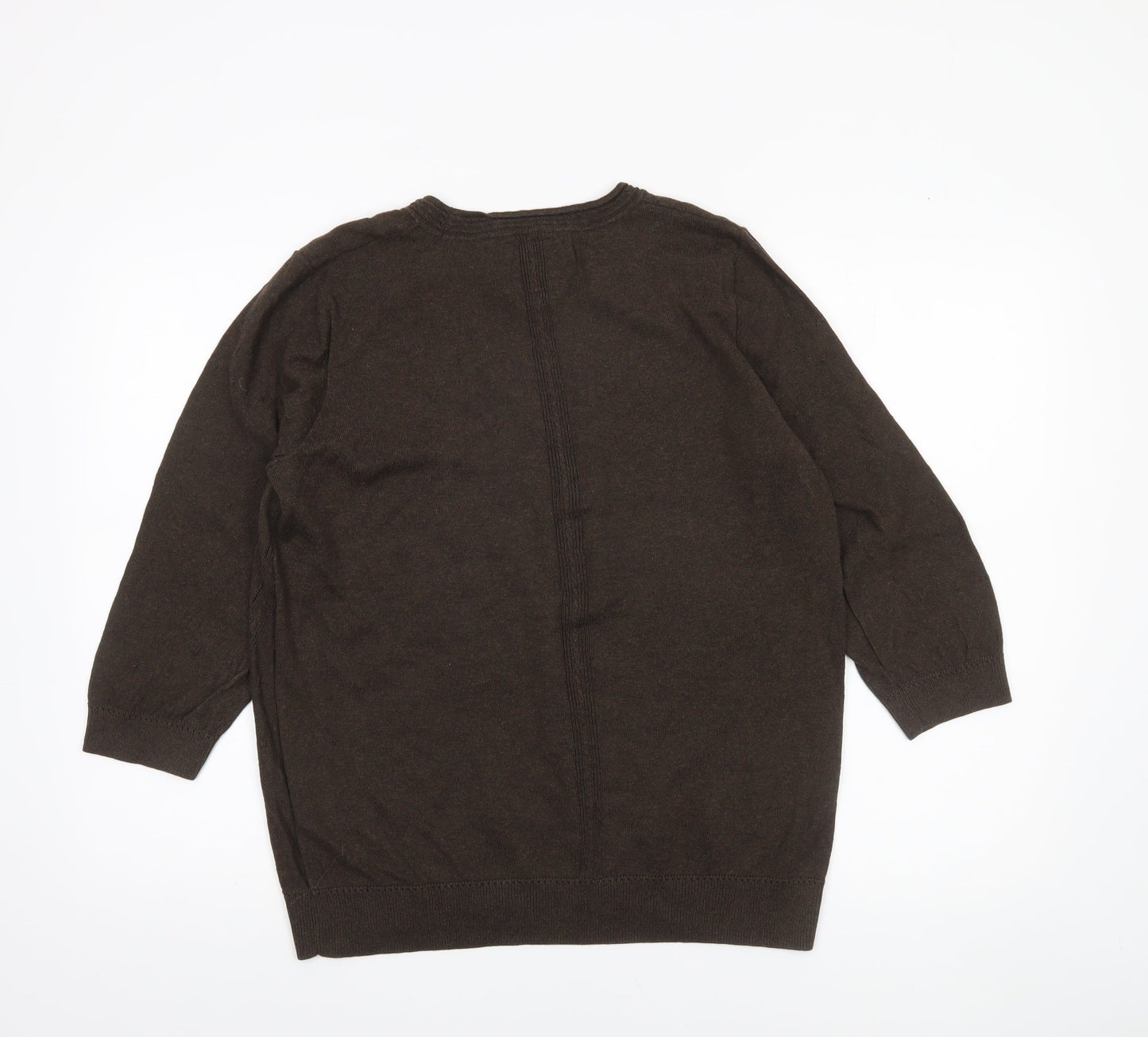 Womens UK Size 18 John Rocha Brown Pullover Jumper