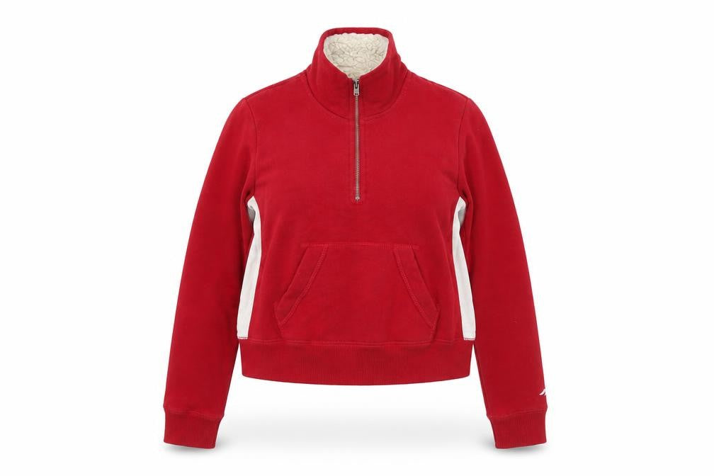 Womens UK Size XS Hollister Red Pullover Sweatshirt