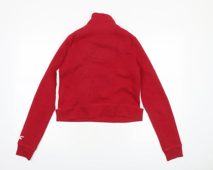 Womens UK Size XS Hollister Red Pullover Sweatshirt