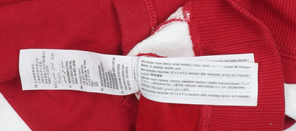 Womens UK Size XS Hollister Red Pullover Sweatshirt