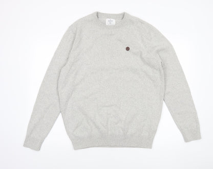 Springfield Men’s Grey Cotton Knit Pullover Jumper XL