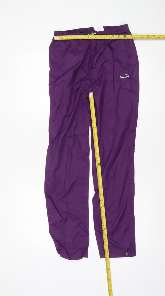 Peter Storm Boys Purple Waterproof Rain Trousers 13 Years Outdoor Lightweight