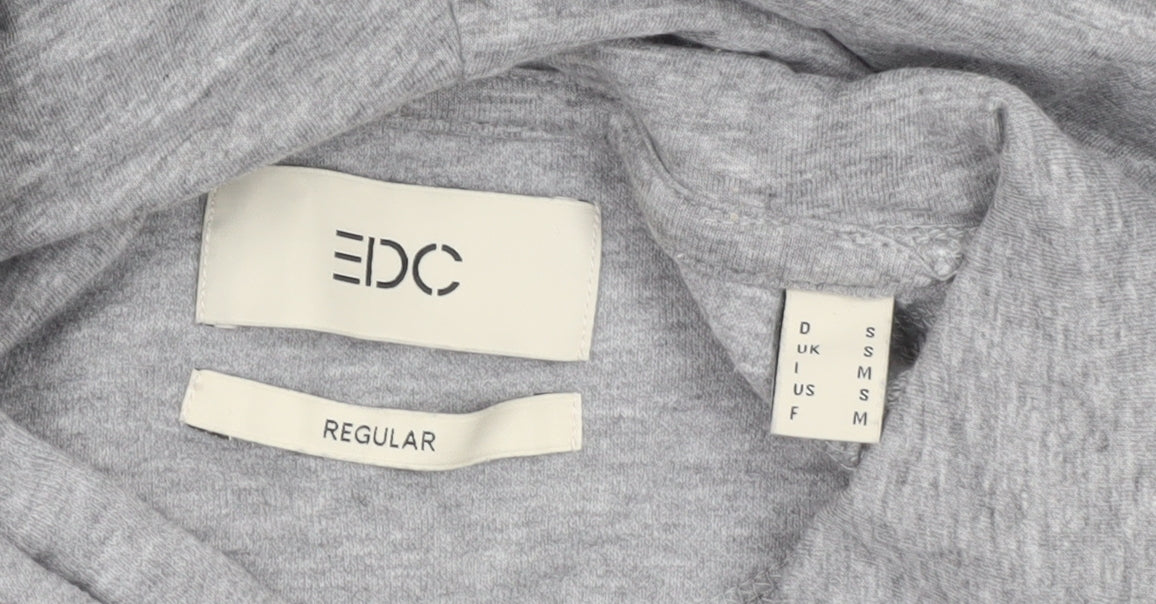 Mens UK Size S EDC Grey Pullover Hoodie