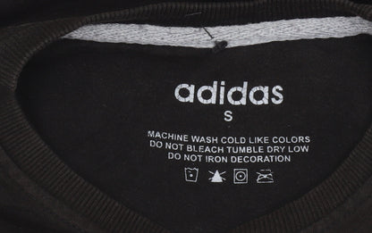 Mens UK Size S adidas Black Pullover Sweatshirt