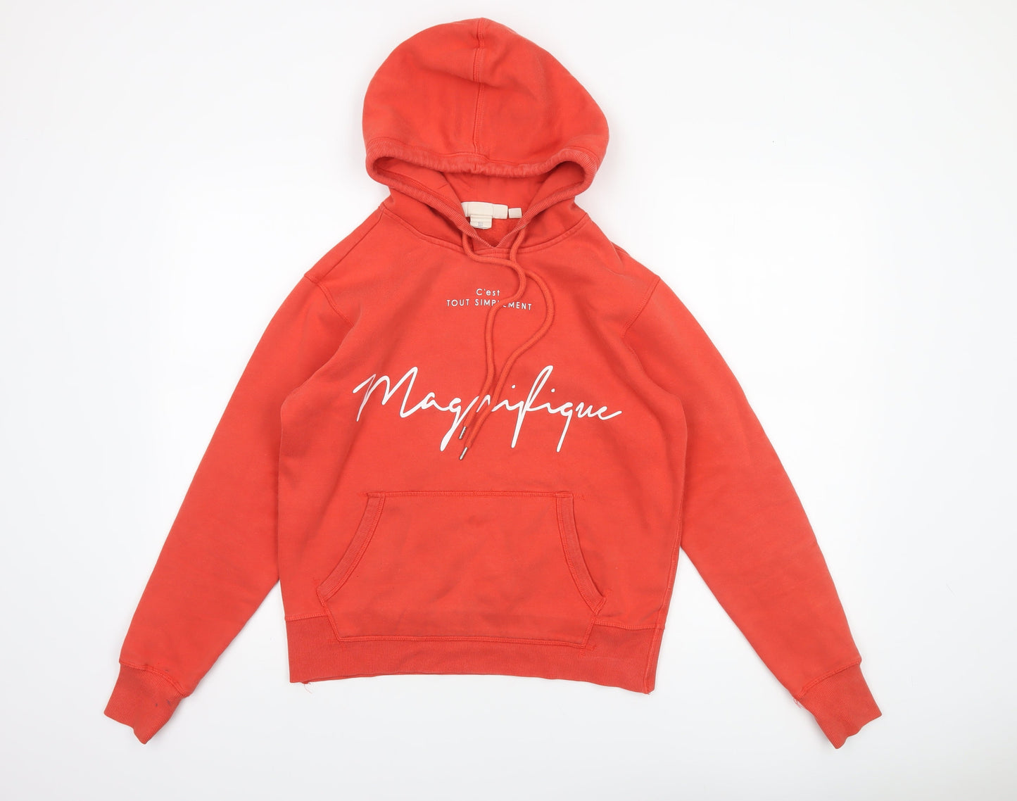 Womens UK Size 12 L.O.G.G. Red Pullover Hoodie