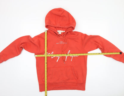 Womens UK Size 12 L.O.G.G. Red Pullover Hoodie