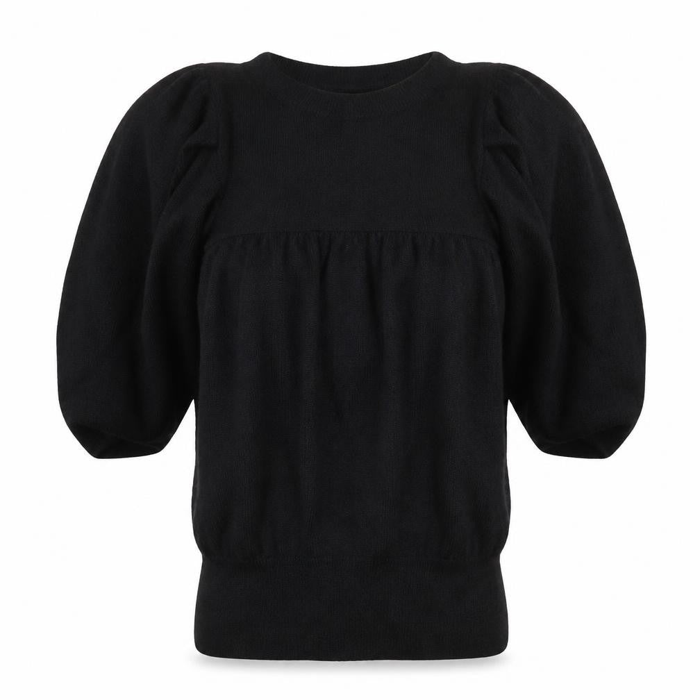 Womens UK Size XS Full Circle Black Pullover Jumper