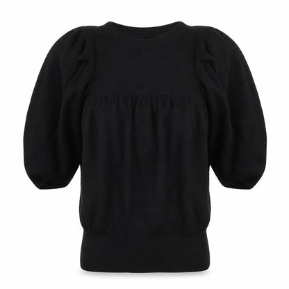 Womens UK Size XS Full Circle Black Pullover Jumper
