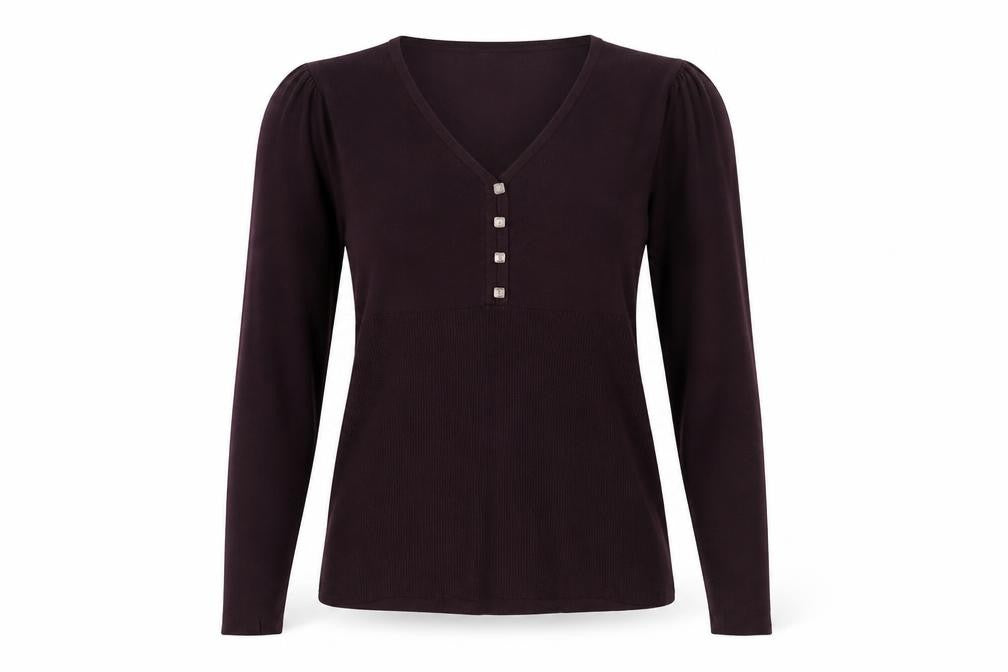 Womens UK Size 12 Laura Ashley Purple Pullover Jumper