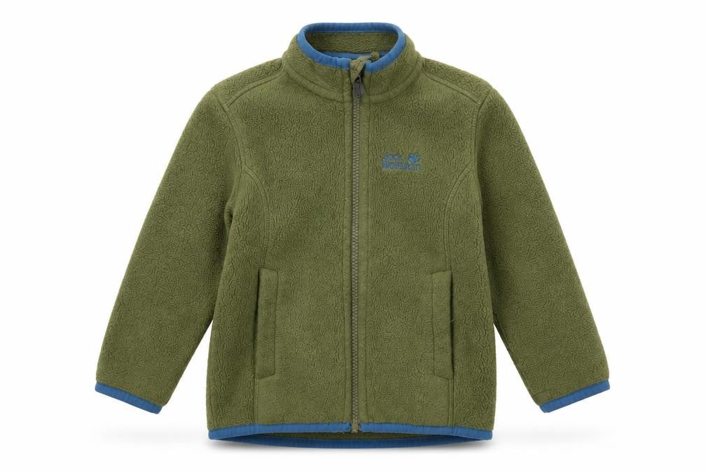 Boys UK Size 2 Years Jack Wolfskin Green Fleece Jacket