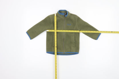 Jack Wolfskin Boys Green Fleece Full Zip Jacket Size 2 Years