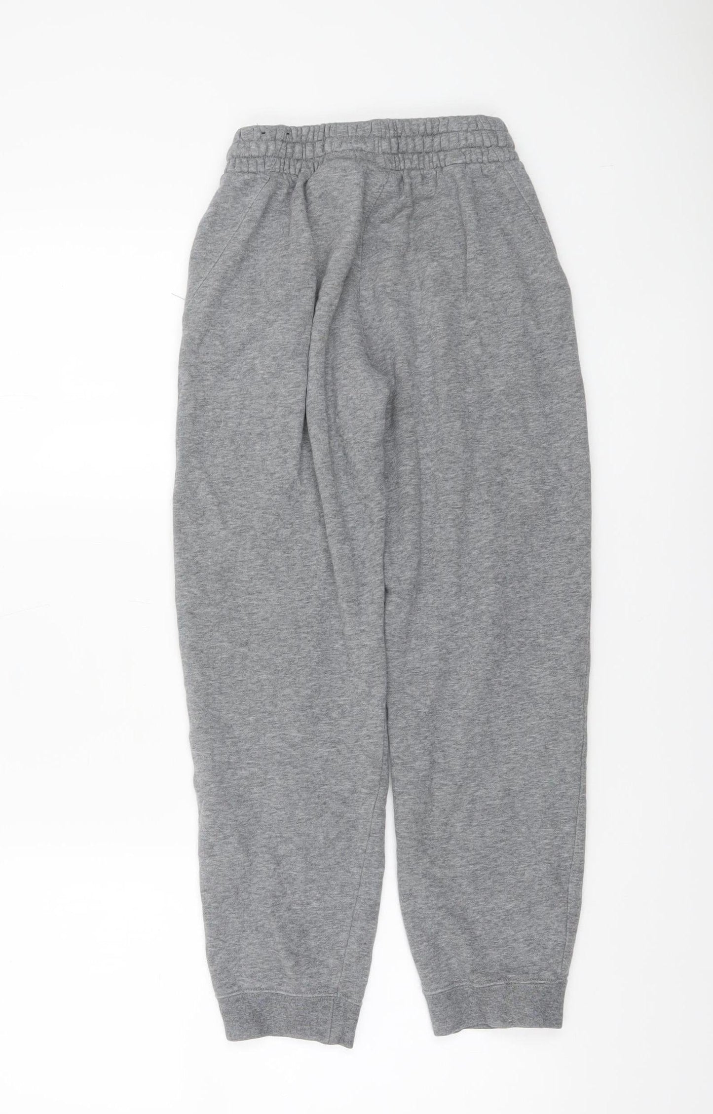 Nike Boys Grey Jogger Trousers L 158cm Cotton Blend Fleece Sweatpants