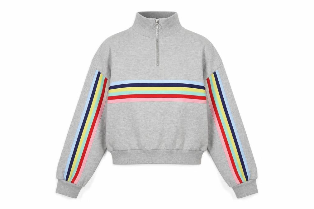 Womens UK Size XS Bershka Grey Pullover Sweatshirt