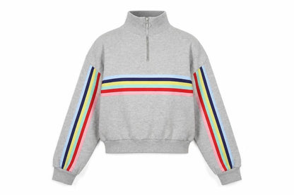 Womens UK Size XS Bershka Grey Pullover Sweatshirt