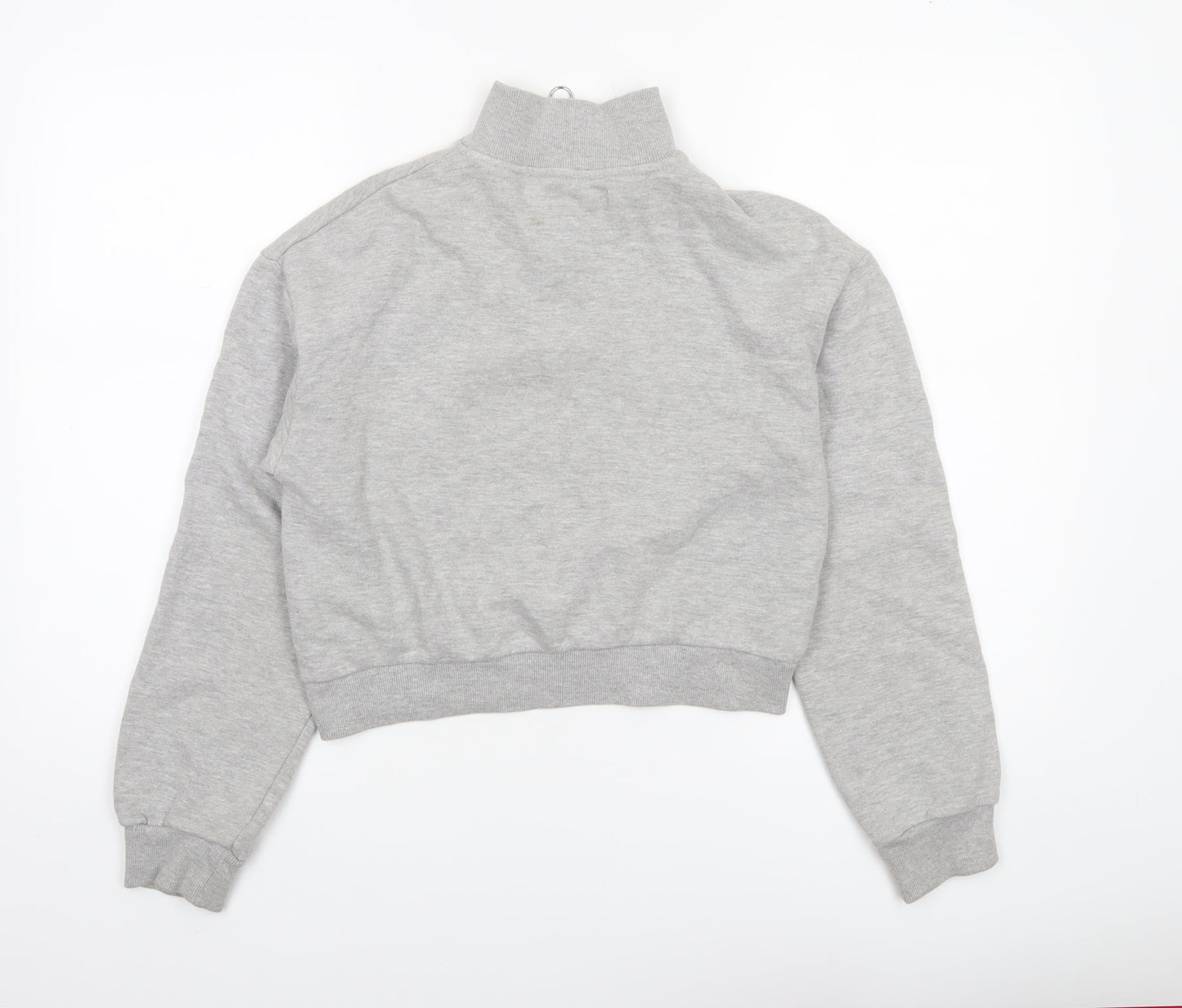 Womens UK Size XS Bershka Grey Pullover Sweatshirt