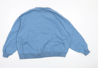 Womens UK Size 14 H&M Blue Pullover Sweatshirt