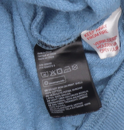 Womens UK Size 14 H&M Blue Pullover Sweatshirt
