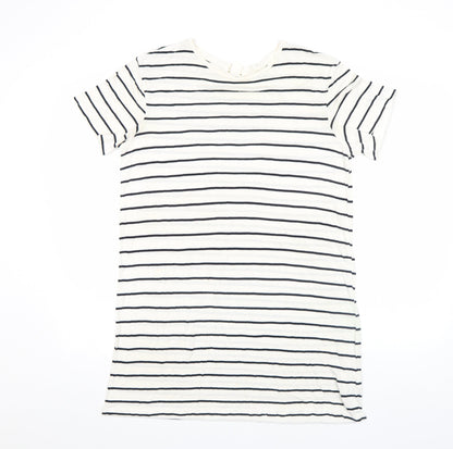Womens UK Size M Basic White Basic T-Shirt