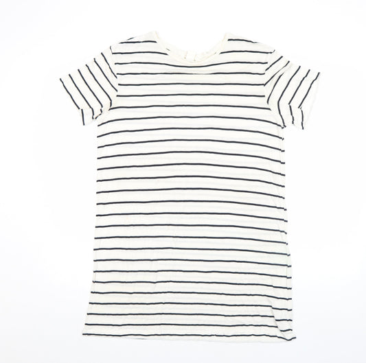 Womens UK Size M Basic White Basic T-Shirt