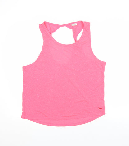 Womens UK Size L Victoria's Secret Pink Basic Tank
