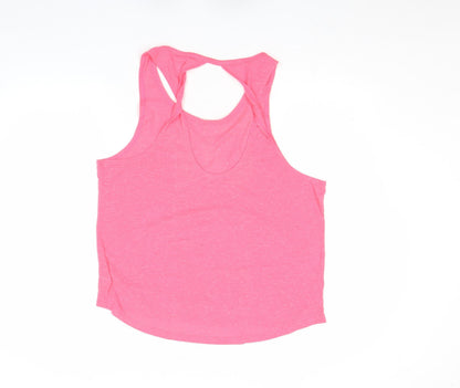 Womens UK Size L Victoria's Secret Pink Basic Tank