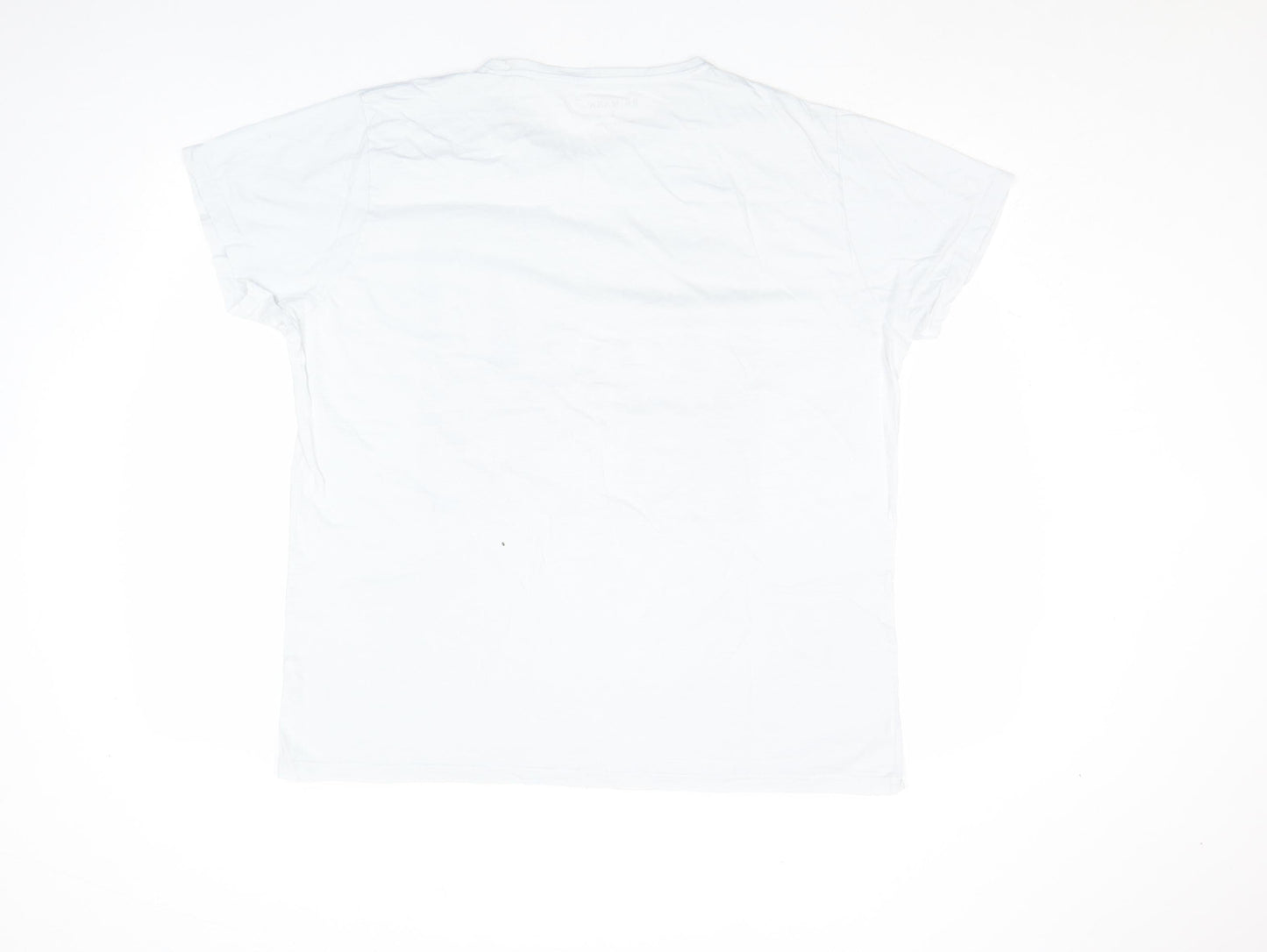 Primark Men White XL Tokyo Graphic Print Short Sleeve T-Shirt