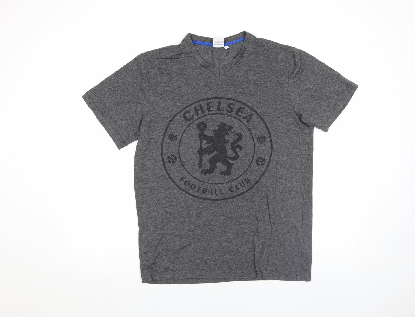 Mens UK Size S Chelsea Football Club Grey  T-Shirt