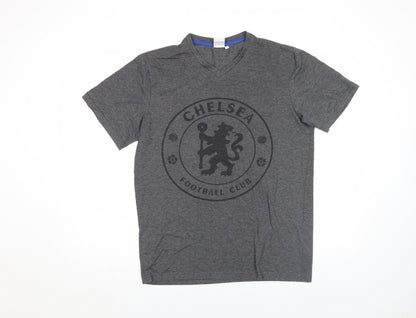 Mens UK Size S Chelsea Football Club Grey  T-Shirt