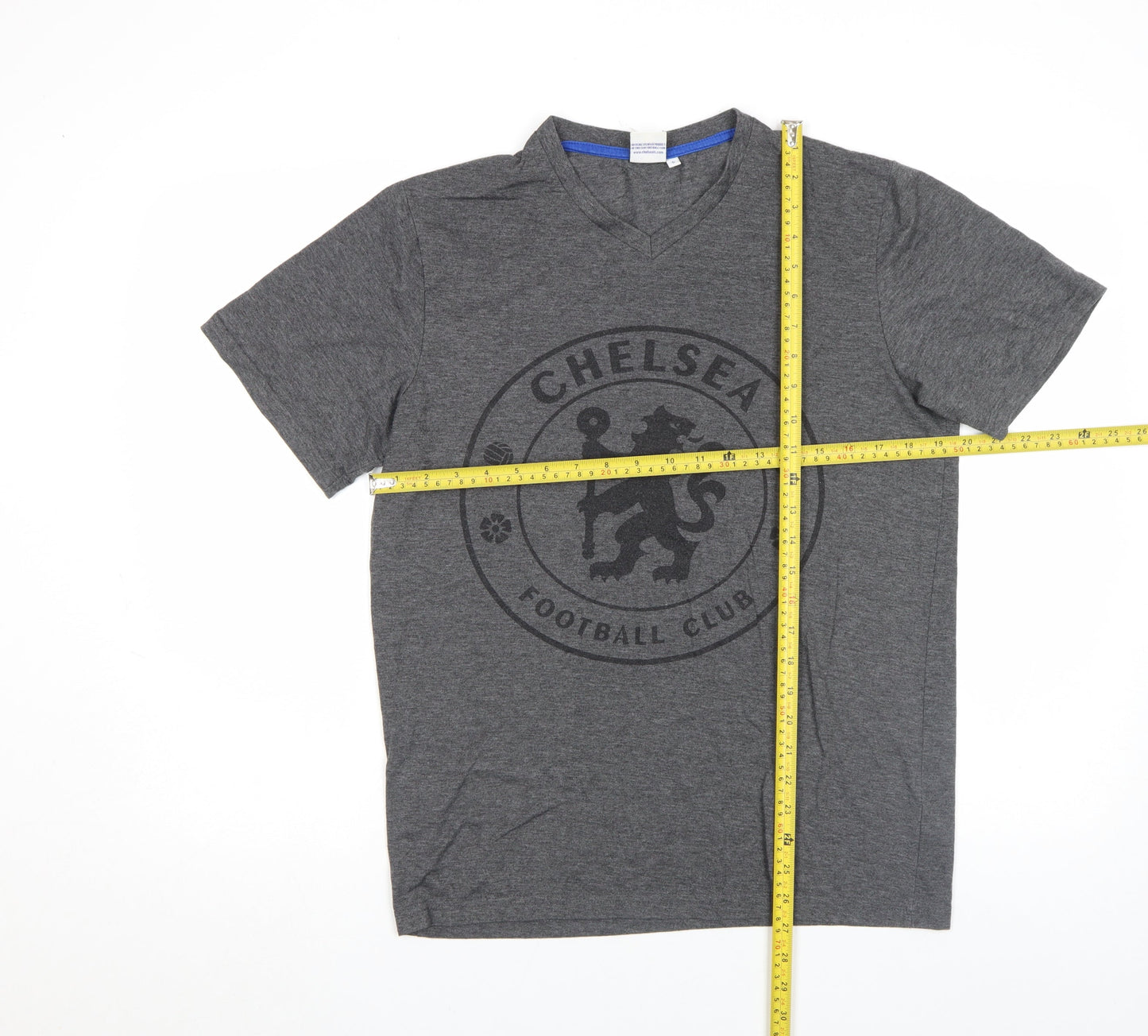 Mens UK Size S Chelsea Football Club Grey  T-Shirt