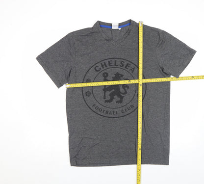 Mens UK Size S Chelsea Football Club Grey  T-Shirt