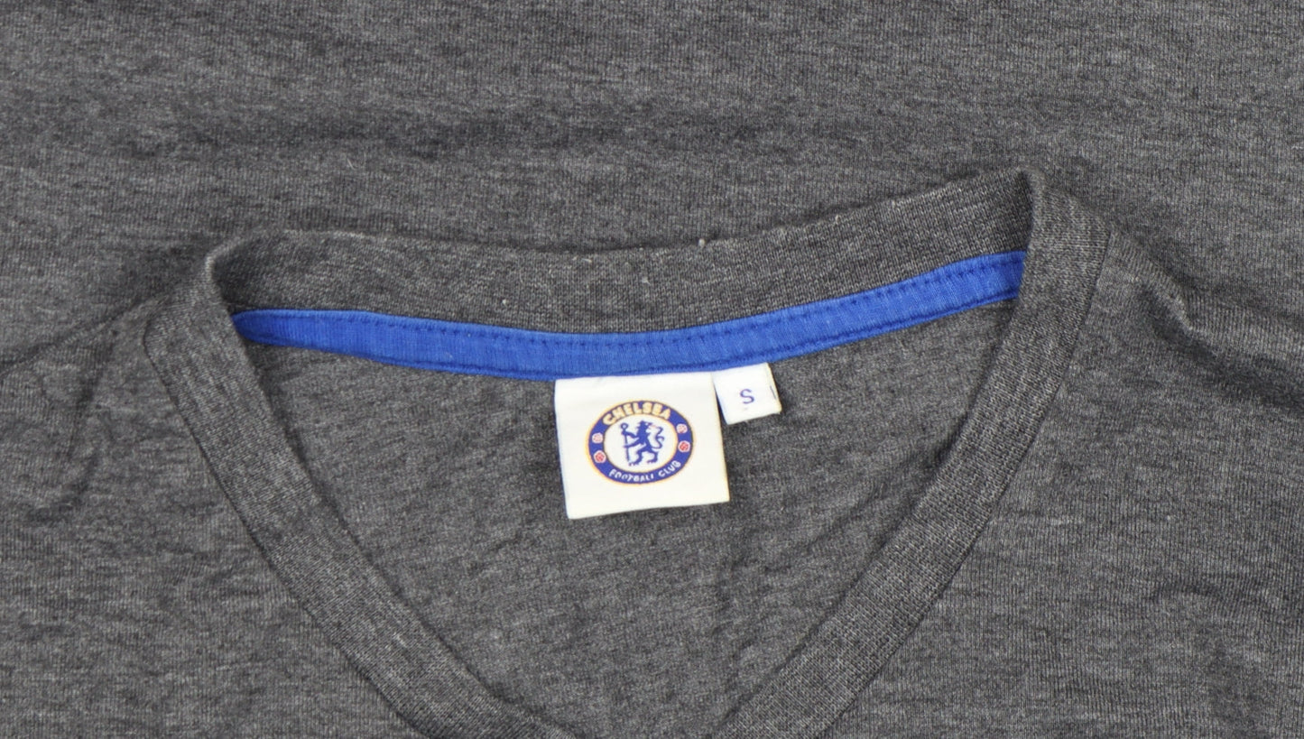 Mens UK Size S Chelsea Football Club Grey  T-Shirt