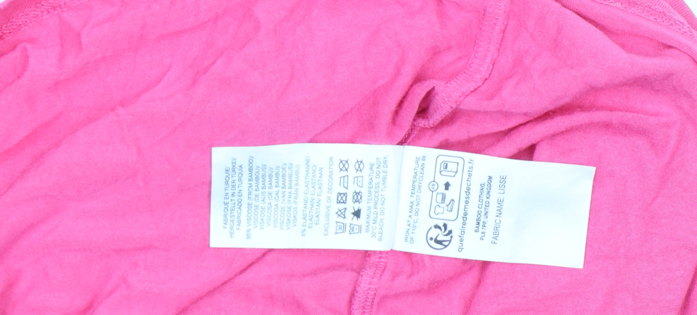 Womens UK Size 12 BAM Pink Camisole Tank