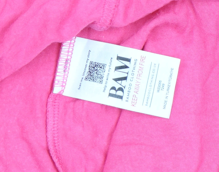 Womens UK Size 12 BAM Pink Camisole Tank