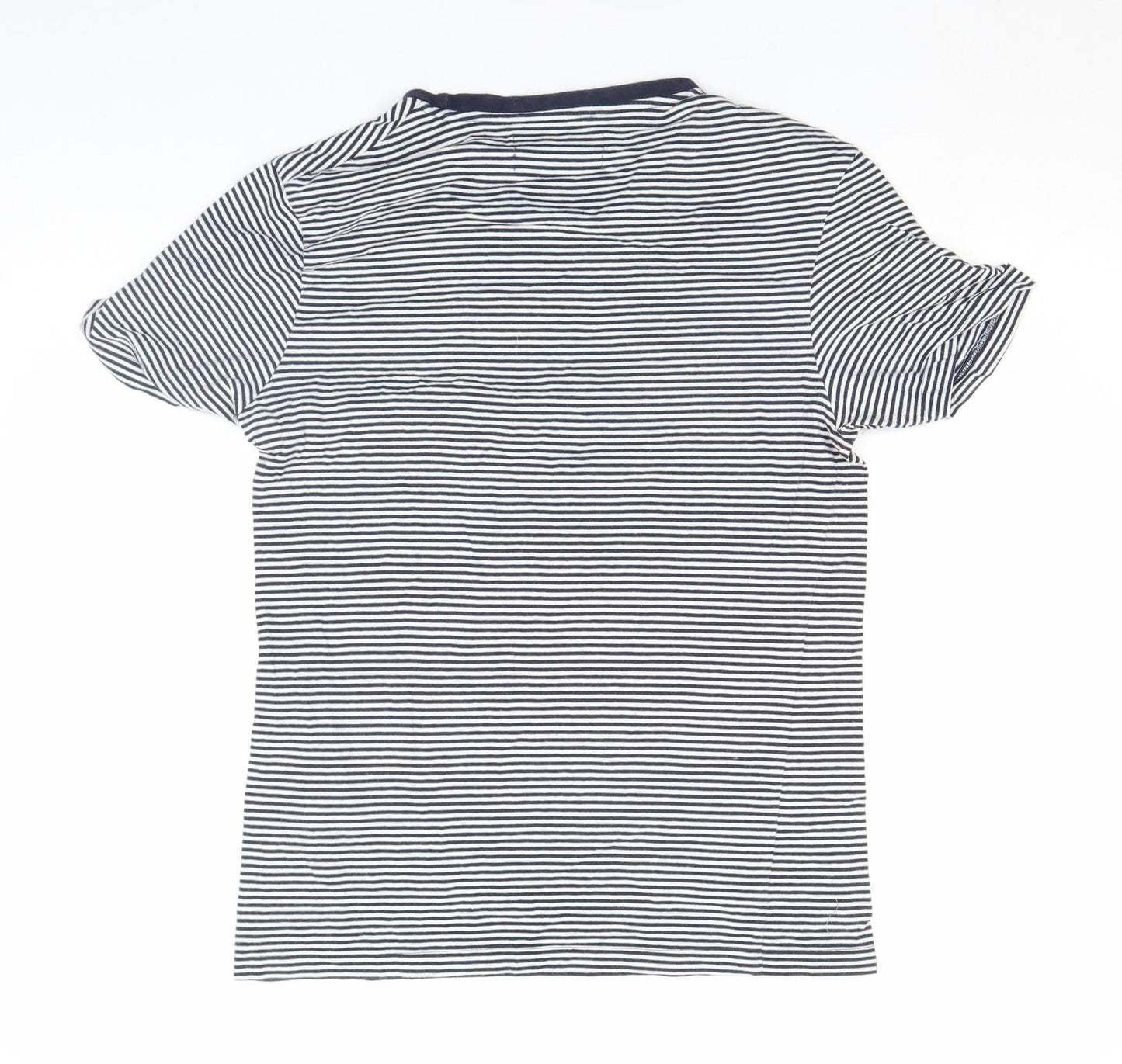 Womens UK Size S Zara Blue Basic T-Shirt